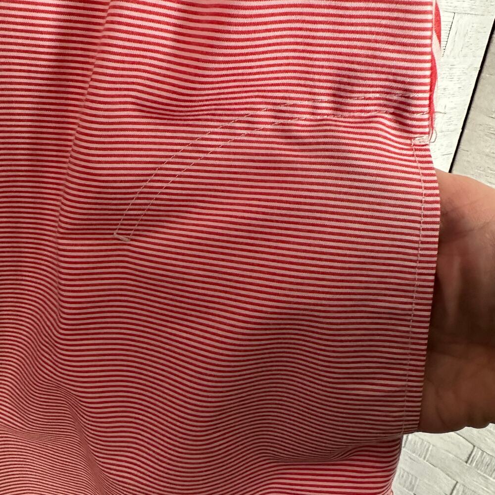 Multiples Striped Blouse Red White Unique Buttons… - image 3